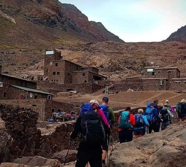 Trekking through the Atlas mountains, Morocco 