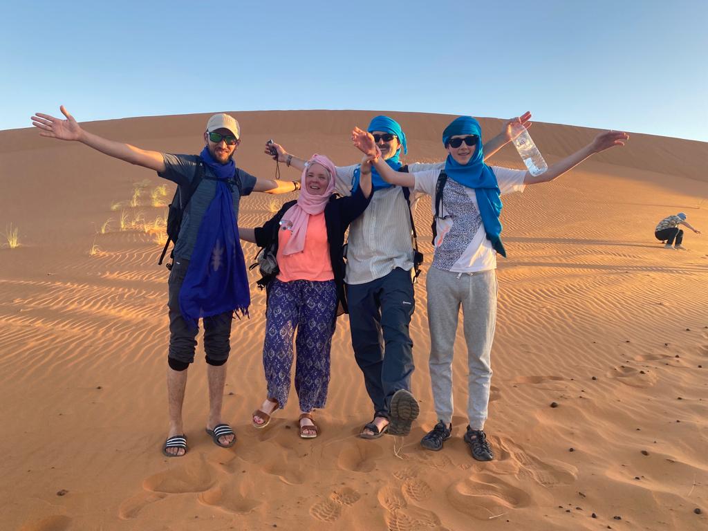 family trek in morocco